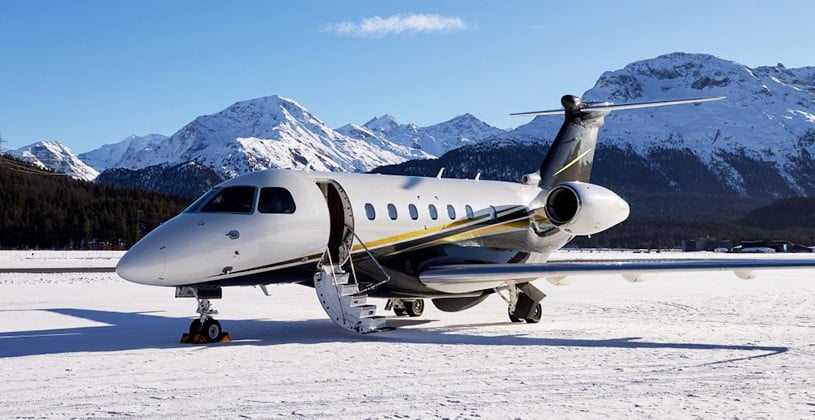 private jet winter chamber courchevel